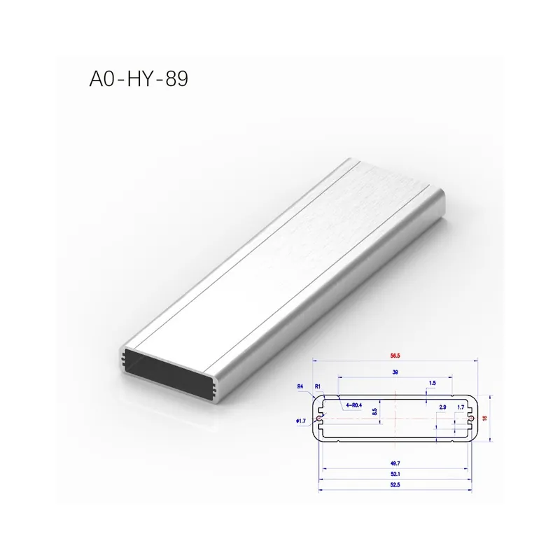 250mm-A0-HY-89-BRZHIFI 6061 Extrudált Alumínium Profil borítás Lineáris LED audioerősítő elektronikus berendezésekhez Újdonság