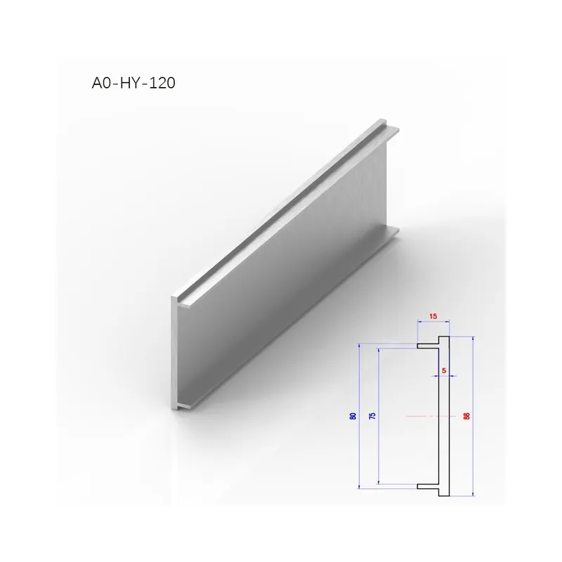 Legkelendőbb A0-HY-120-450-BRZHIFI 6061 Extrudált alumínium Profil Előlap Alkatrészek Osztott Erősítő Áramköri kártya Tartó tok CNC-vel