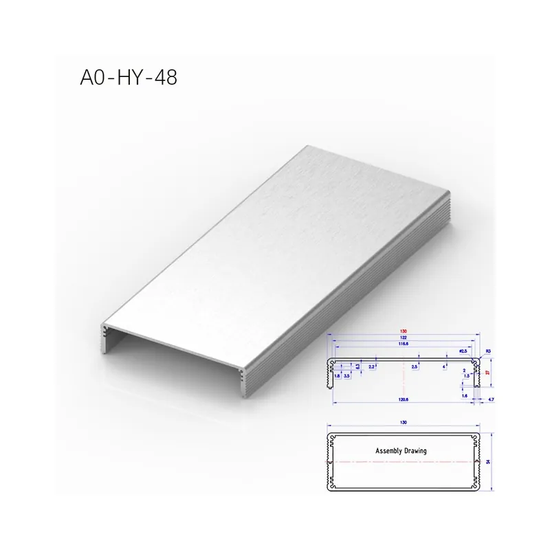 200mm-A0-HY-48-BRZHIFI 6061 Alumínium Profil Hangerősítő Audio erősítő elektronikus berendezésekhez Eloxált Alumínum Ajánlat
