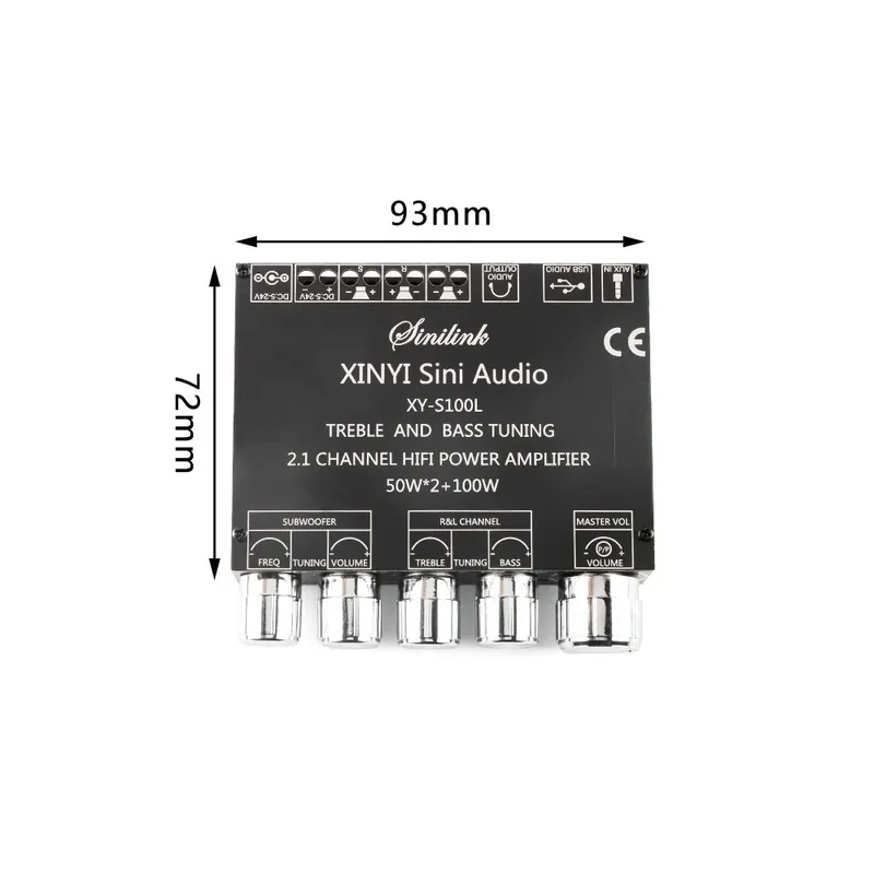 Szuper akció XY-S100L-Sztereó digitális Teljesítmény erősítő Bluetooth kompatibilis XY-C50L Dual 2.0 2.1 BT5.0 Erősítő modul