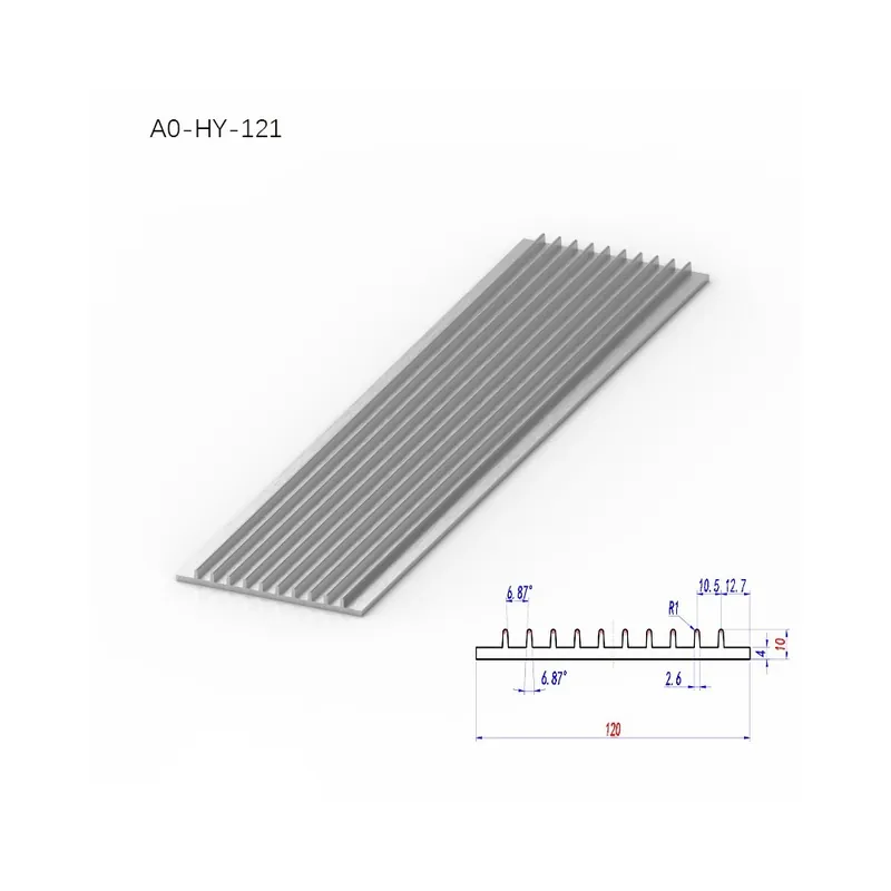 200-A0-HY-121-BRZHIFI Személyre szabott vágás 6061 Extrudált alumínium Profil Audio Erősítőhöz Burkolat Panel Elektromos doboz Azonnali szállítás