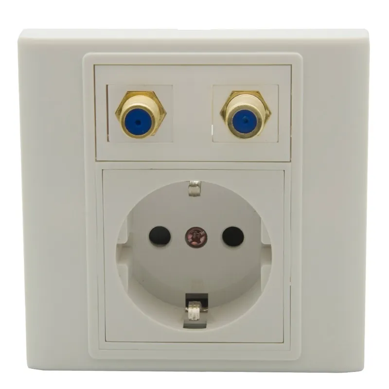 Gyors szállítás 2F-EU 86 típus HDMI CAT6 Koaxiális TV RG6 USB 3.0 csatlakozó Fali lemez Testreszabható