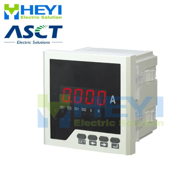 Legkelendőbb 8080-AC 100V-AC Váltóáramú egyszerű fázisú digitális ampermérő 2 riasztó kimeneti osztállyal 0,5 ampermérő