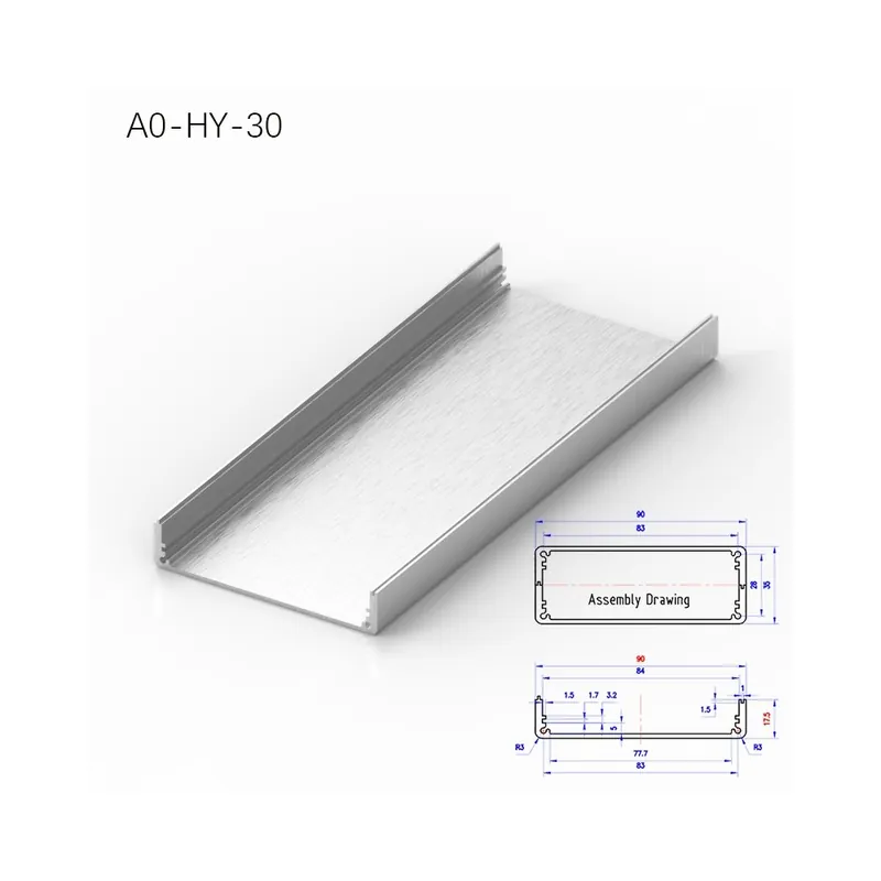 150mm-A0-HY-30-BRZHIFI 6061 Alumínium Profil Burkolat Ipari berendezések hőelvezetéséhez Eloxált Alumínium Bútorszerelvények Kiárusítás