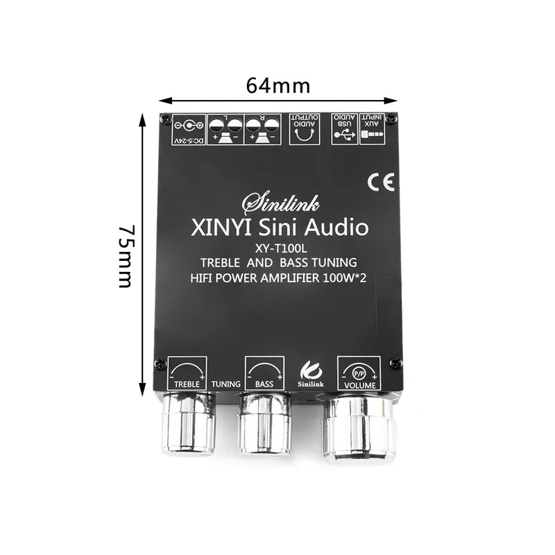 Legkelendőbb XY-T100L-Sztereó digitális Teljesítmény erősítő Bluetooth kompatibilis XY-C50L Dual 2.0 2.1 BT5.0 Erősítő modul