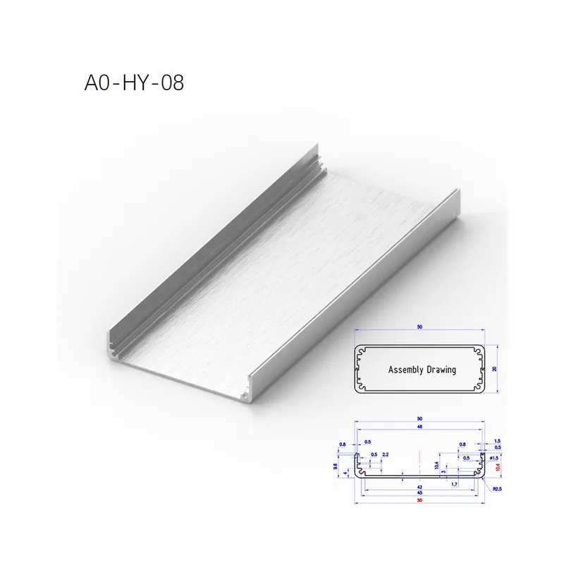 Legjobb ár 150mm-A0-HY-08-Professzionális Gyártó 6061 Extrudált Alumínium Profil Panel Elektronikus berendezések ipari burkolatához