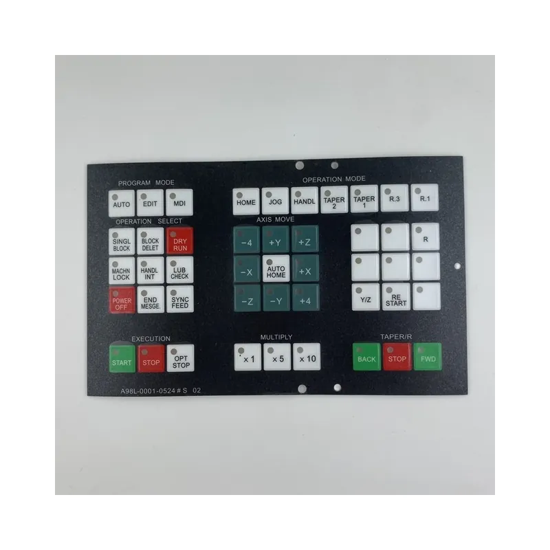 A98L-0001-0524-S02-Új A98L-0001-0524 T J S 02 Membrán Film FANUC CNC Panel javításához Gyors szállítás