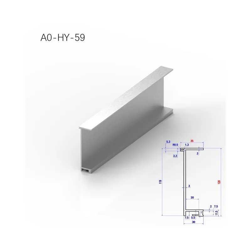 Legjobb ár A0-HY-59-200-Személyre szabott 6061 Extrudált alumínium Profil Teljesítmény erősítőhöz Burkolat Panel Elektromos Fém ház