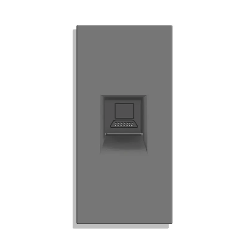 CAT6-Bingoelec Kristályüveg Panel Keret Világítás Fali lámpa érintőkapcsoló aljzathoz Kimenet 2,4a USB/2 Tűs/CAT6 Vásárlói kedvenc