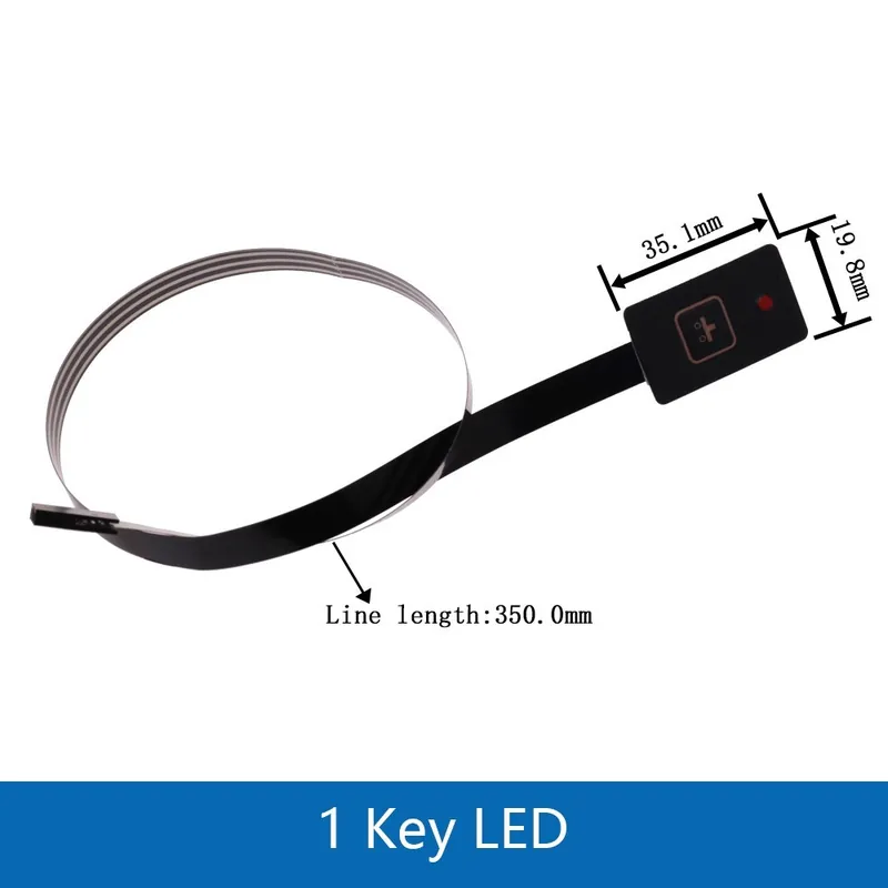 1 gombos LED-Kulcsgomb Membrán kapcsoló Mátrix Soros Keypad billentyűzet Kezelőpanel Pad Arduino-hoz Smart Bestseller