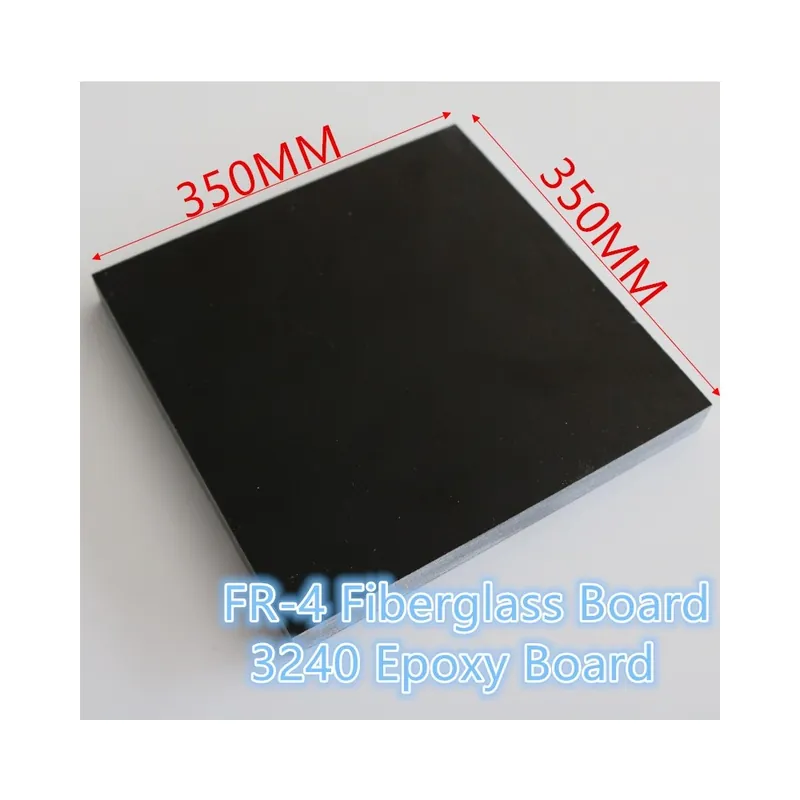2mm-350x350mm Fekete FR-4 Antisztatikus Üvegszálas tábla Magas hőmérséklet Szigetelés G10 Üvegszál Epoxi tábla Akció