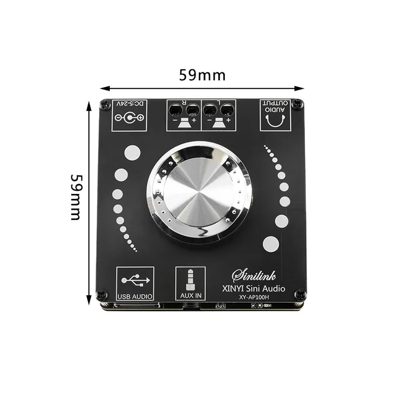 Szezonális akció XY-AP100H-Sztereó digitális Teljesítmény erősítő Bluetooth kompatibilis XY-C50L Dual 2.0 2.1 BT5.0 Erősítő modul