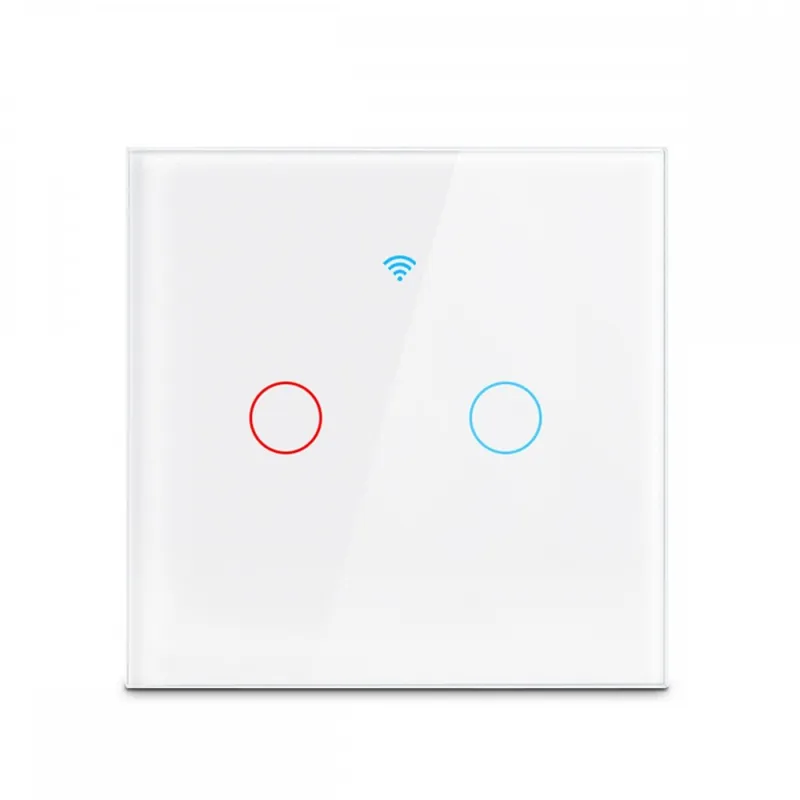 Ajánlat W 2 kapcsolóvezérlő-Vezeték nélküli Villanykapcsoló Távirányító Üveg Keret panel megszakító Fali Smart 10A 110V 220V