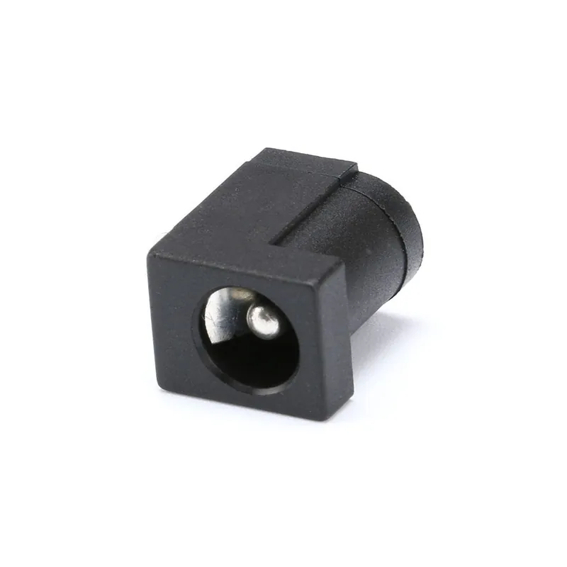 Azonnal elérhető 5,5X2,5mm-10db DC-005 Fekete DC Egyenáramú tápcsatlakozó aljzat Csatlakozó DC005 5,5*2,1mm 5,5*2,5 2,1 foglalat a tű körül