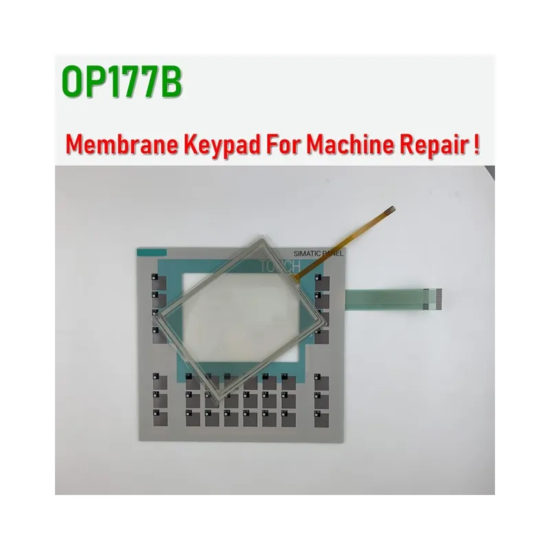 Előlapi üveg Érintőpanel-6AV6642-0DC01-1AX0 OP 177B DP Membrán Keypad billentyűzet SIMATIC HMI Panel javításához Azonnali szállítás
