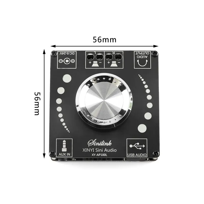 Gyors kiszállítás XY-AP100L-Sztereó digitális Teljesítmény erősítő Bluetooth kompatibilis XY-C50L Dual 2.0 2.1 BT5.0 Erősítő modul