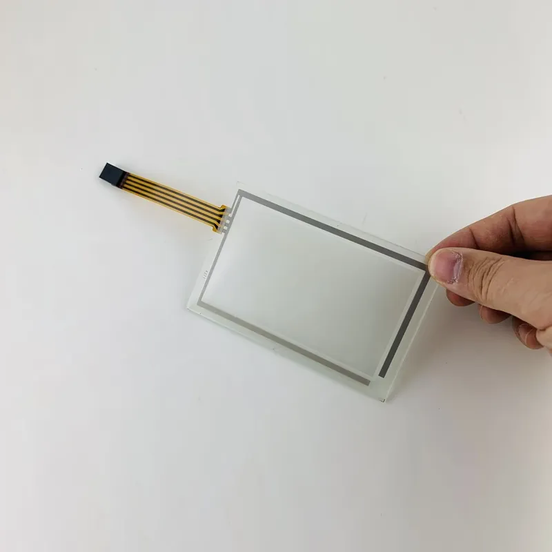 Előlapi üveg Érintőpanel-VT555W VT555W0000 Érintős Üveg elülső védőfóliával ESA VT555W HMI Panel javításához Expressz szállítás