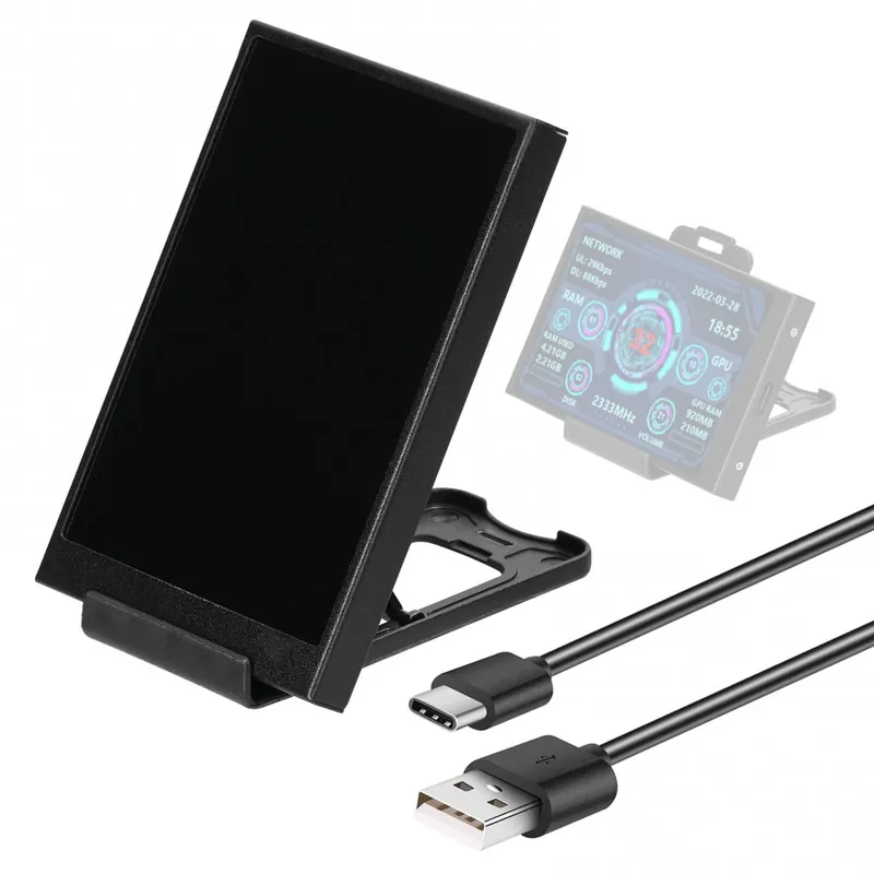 1-es típus-3,5 hüvelyk IPS Kijelző USB másodlagos kijelző Számítógép CPU GPU RAM HDD Monitor Idő Dátum kijelző képernyő Népszerű