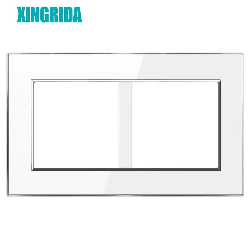 Legnépszerűbb Fehér 146-XINGRIDA Üres panel szerelővas lappal 146mm * 86mm Fehér Akril Kapcsoló aljzat panel