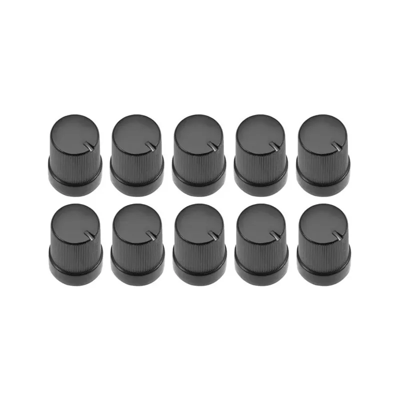 10db 10 x 14 mm Gomb Potenciométer Műanyag Gomb 10* 14MM Hangerő-szabályozó gomb Biztonságos vásárlás