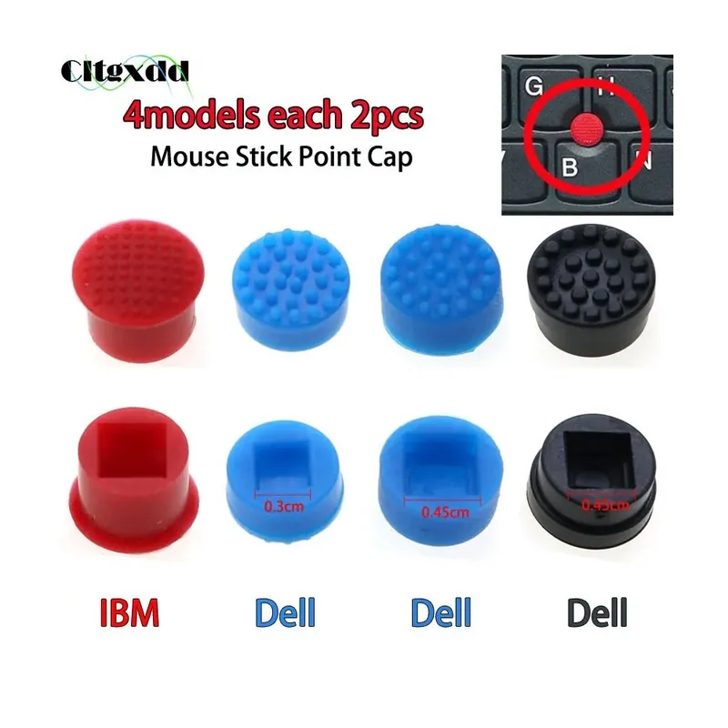 Cltgxdd 8db Laptop Gumis Egér Mutató kupak IBM Thinkpadhoz X200 X22 Dell HP billentyűhöz Trackstick-útmutató Olcsó