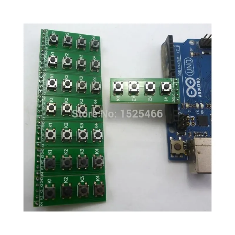 Tb371 8db Univerzális Dc 0-48v 4 billentyű Gomb Kapcsoló Modul Esedékes kenyértáblához Leonardo Zero Tre Mikro Banándugó Expressz szállítás