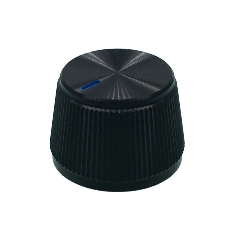 Újdonság Fekete-1db Alumínium ötvözet Potenciométer Vezérlő Audió Elektromos gitár basszusgitár gomb Csavar típus 22 x 15mm