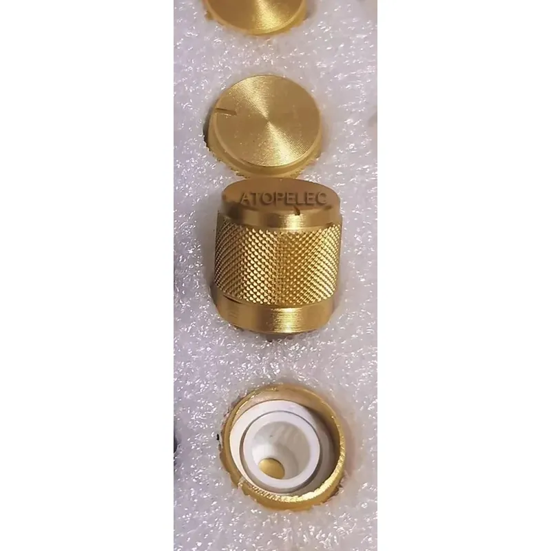 Arany színű-13mm*13mm Alumínium DAC CD Erősítő Potenciométer Hangerő gomb 6mm Recézett Jó minőségű Expressz kézbesítés