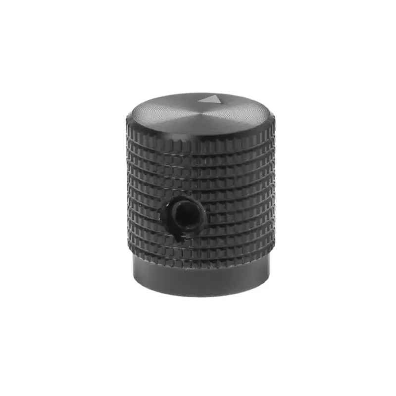 Azonnali szállítás Fekete-Potenciométer gomb Recézett tengelyű Potenciométer Vezérlő gomb Átmérő 14mmx16mm Alumínium gomb 2 színben