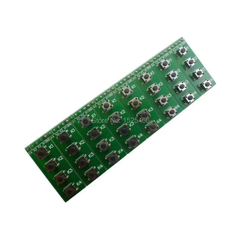 Szezonális akció 8 db-2/8/24db Nyomógombos Kapcsoló 4 Billentyűzet modul Billentyűzet gomb - PIC PLC ARM FPGA CPLD MCU Fejlesztői kártyához