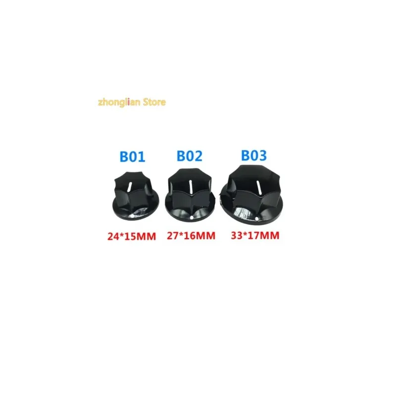 MF B03-10db/csomag MF B01 B02 B03 Potenciométer gomb Bakelit gomb governor kupak Sáv kapcsoló Prémium