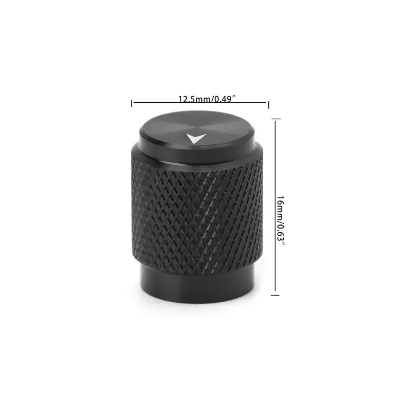 Legkelendőbb D 12,5 x 16mm-Potenciométer gomb kupak Hangerőszabályozó Alumínium Kódoló Multimédiás Hangszóró HIFI Audió Erősítő gombhoz
