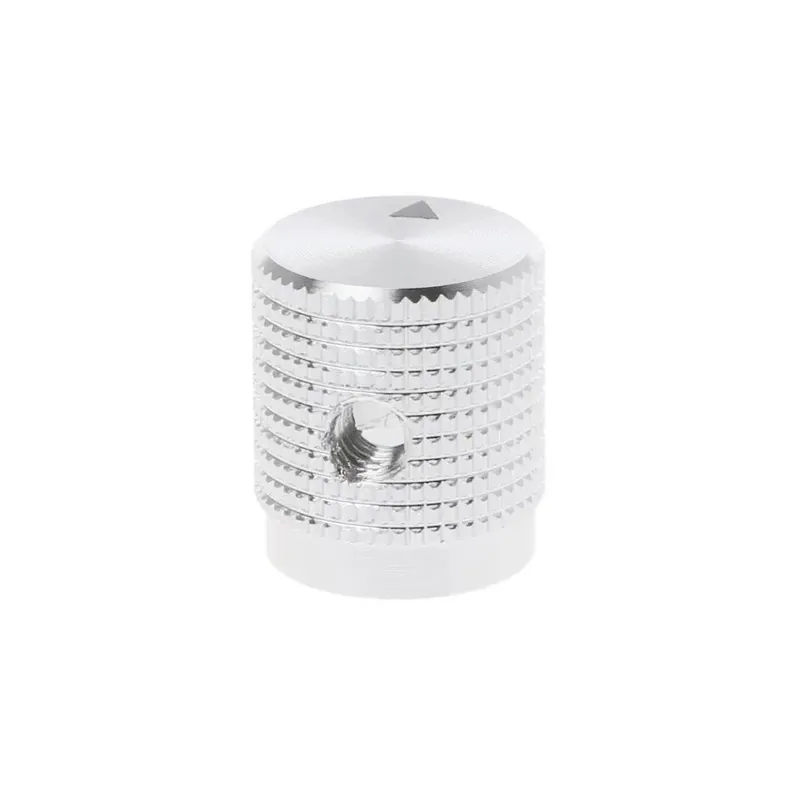 Gyors szállítás Ezüst színű-Jelöléssel-14x16mm Alumínium Potenciométer gomb kupak Multimédiás Hangszóró Alkatrészek HIFI Audió Erősítő