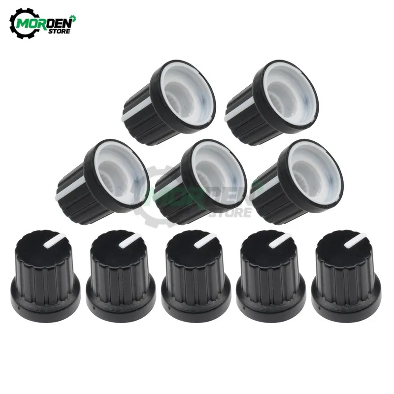 10db-5db/10db/20db WH148 Potenciométer gomb kupak 6mm tengely furat WH148 Potenciométer Kapcsoló kupak Vásárlói kedvenc