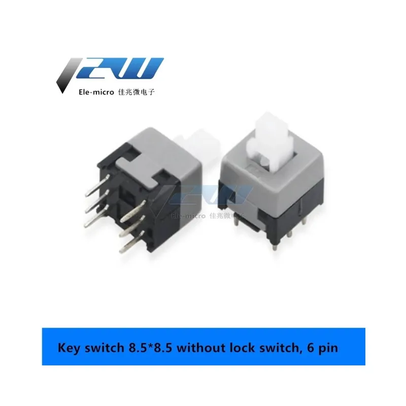 8,5x8,5 feloldó-10 db/csomag 5,8x5,8MM 7x7MM 8x8MM 8,5x8,5MM Önzáró Nyomógombos Mikrokapcsoló készlet 6 tűs Nyomógomb 7*7MM Ne maradj le