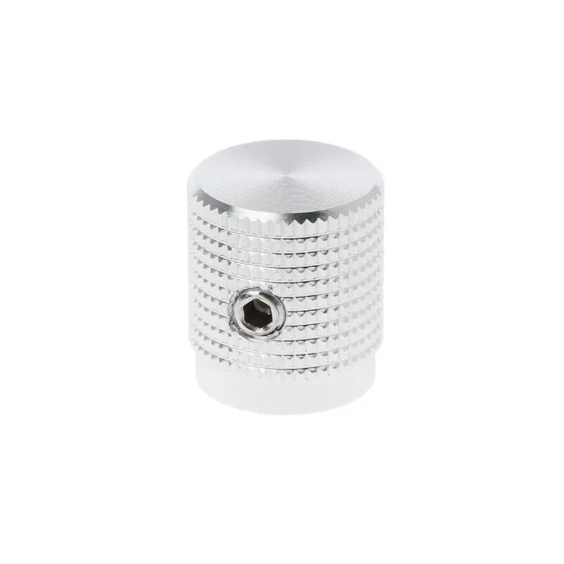 Vásárlói kedvenc Ezüst színű-Jelölés nélkül-14x16mm Potenciométer gomb Alumínium Kódoló Multimédiás Hangszóró Alkatrészek HIFI erősítőhöz
