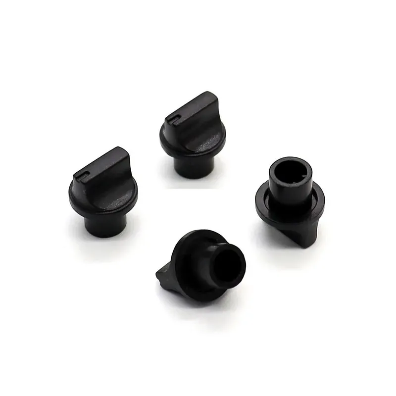 Szilva-tengely-10db 13x15,8mm Fekete Lapos kupak Potenciométer Kapcsoló beállító gomb Belső furat 6mm Expressz kézbesítés