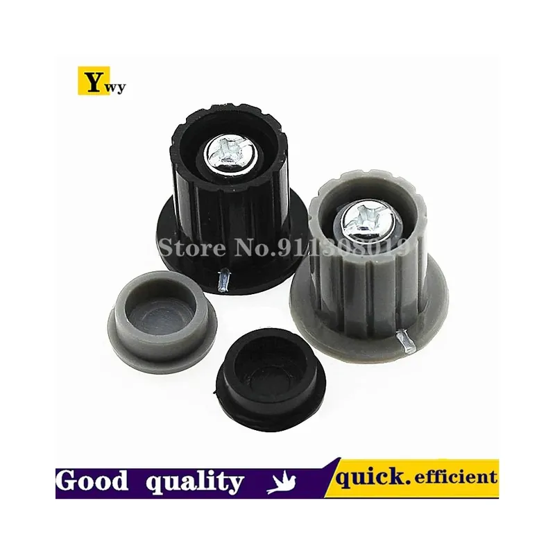 Expressz kézbesítés Szürke-10db Szürke/Fekete Rézmag gomb kupak WXD3-13-2W WH5-1A WX14-12 Potenciométer gomb