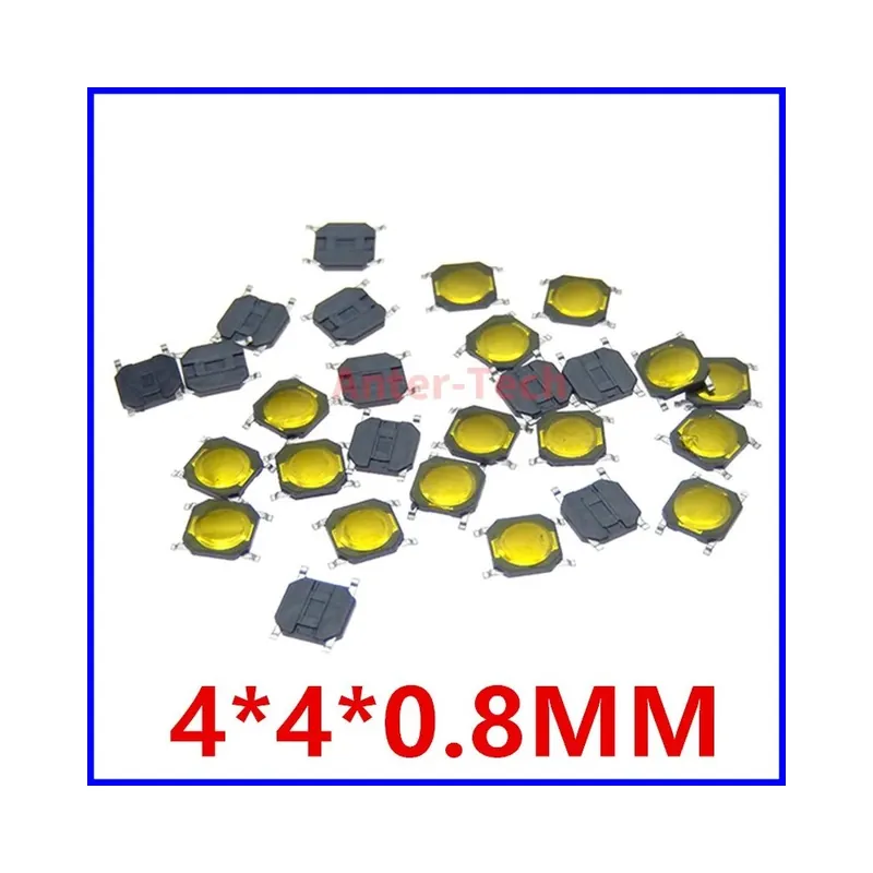 Outlet 100db-50/100db 4x4x0,8mm SMT SMD Membrán Kapcsoló Nyomógomb SPST-NO 4*4*0,8 Vízálló Mikrohullámú sütő Kapcsoló