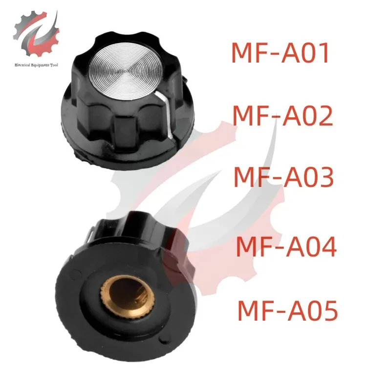 MF-A02-1db Potenciométer gomb kupak Forgatható Kapcsoló gomb kupak Kicsi Kapcsoló gomb kupak tengely furat 6mm Átmérő Különleges ajánlat