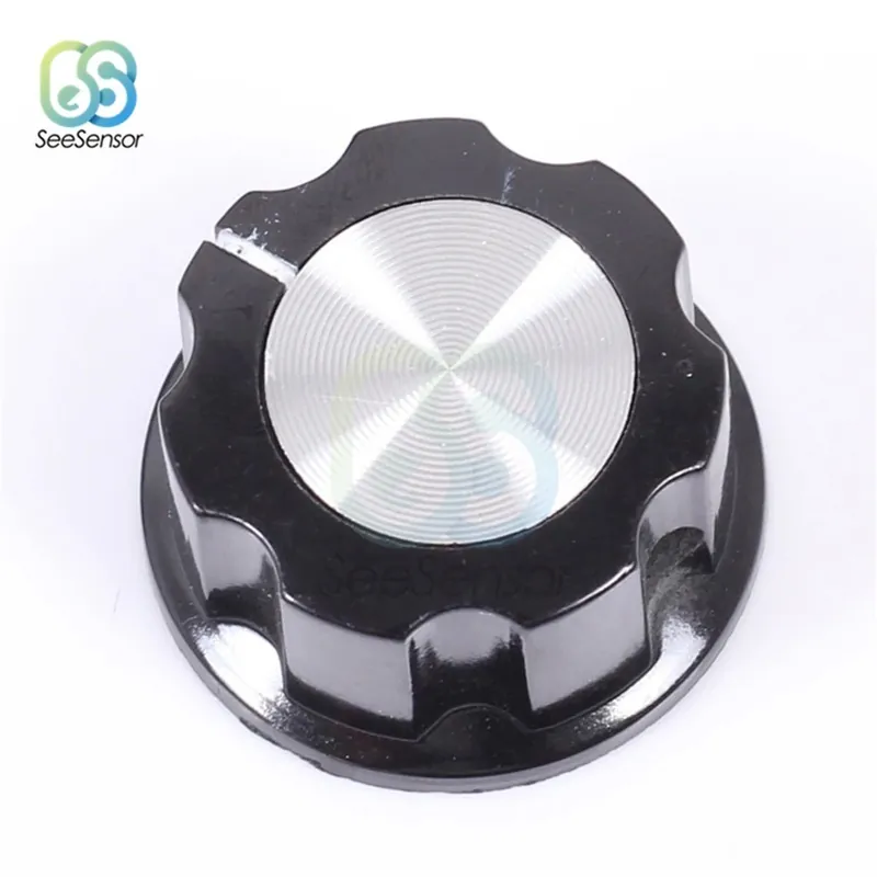 MF-A02-Potenciométer gomb Forgatható Kapcsoló gomb kupak - tengely furat 6mm Átmérő MF-A01 MF-A02 MF-A03 MF-A04 MF-A05 Korlátozott ajánlat