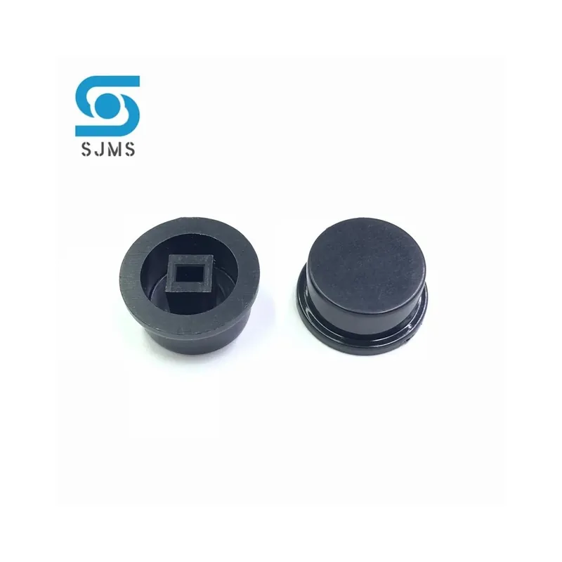 Fekete-50db A03 Mikrokapcsolós Nyomógomb kupak 5,8*5,8 7*7 8*8* 8,5*8,5mm Újraindító Önzáró Kapcsolóhoz 15,8*7,4MM Biztonságos fizetés