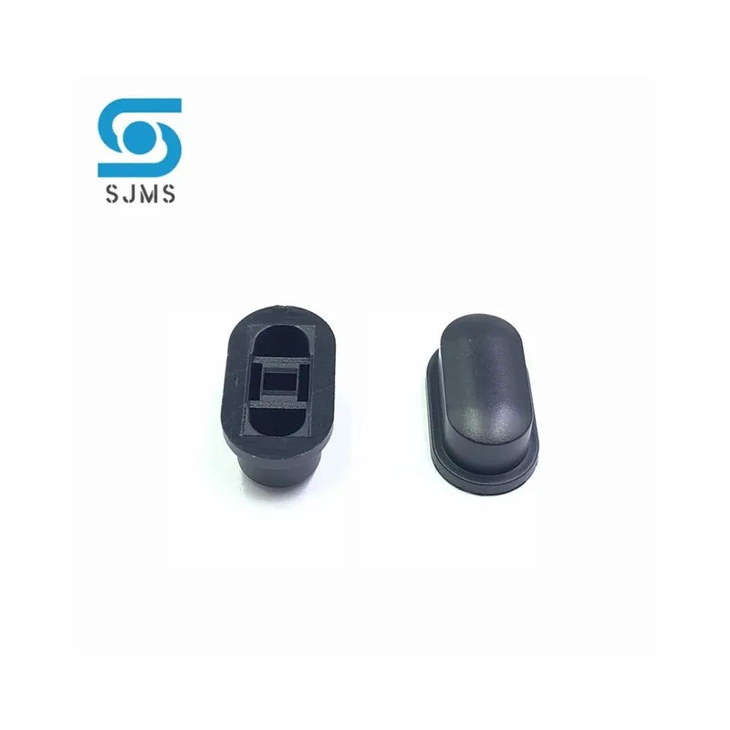 Fekete-20db A05 3*2mm Nyomógombos Kapcsoló kupak 18*10*7mm - 5,8*5,8 7*7 8*8 8,5*8,5mm Önzáró Kapcsoló gombhoz kupak Utolsó esély