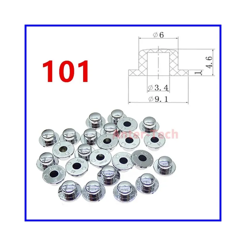 Olcsó 101 Ezüst színű-20db Ezüst színű gomb 6X6 széria Újraindító gomb Védőkupak Önzáró Kihangosító Kapcsoló kupak 6*6