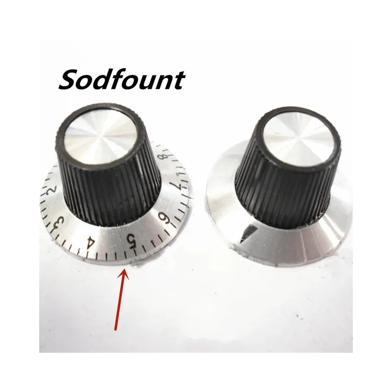 Gyors kiszállítás Számozott-5db 30mmX17mm Belső átmérő 6mm C-1 Digitális gomb C1 Potenciométer Skála gomb