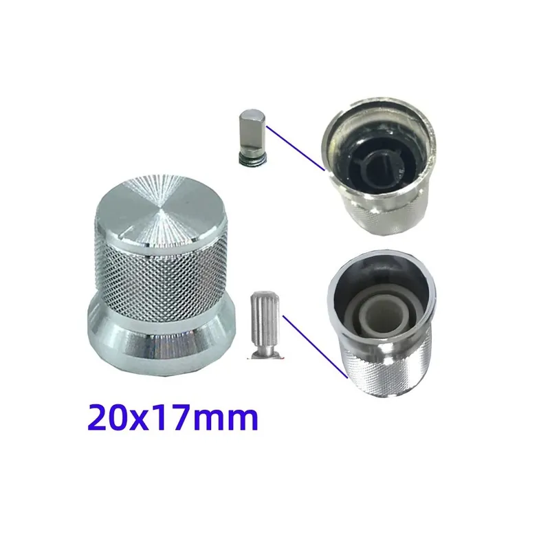 Legnépszerűbb D-tengely-tengely-2db 20mmx17mm Alumínium DAC CD Erősítő Potenciométer Hangerő gomb 6mm Kódoló Kapcsoló
