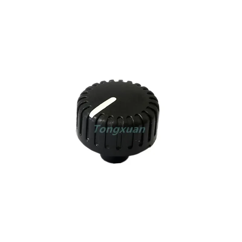 Fehér-5db Műanyag sávozott Fekete kupak 21x19MM Potenciométer Kódoló Kapcsoló gomb Szilvatengely 6MM Akció