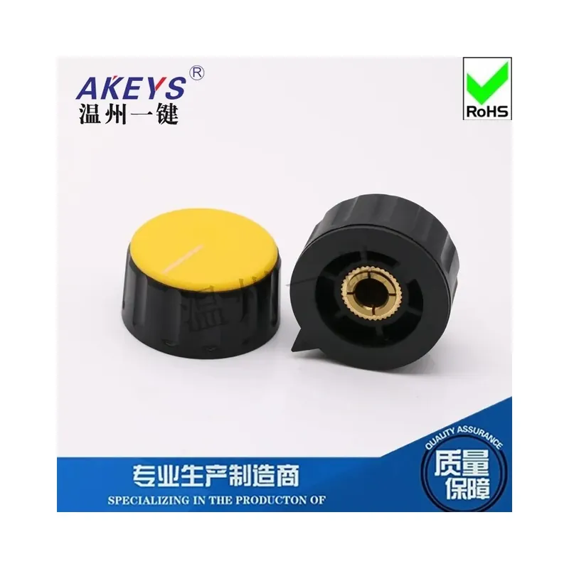 Árengedmény Sárga-Fekete borítás-KN-28-16-Y-T-6 Potenciométer Bakelit Shell Színes Forgatható kupak Hegesztő Állító kupak Belső átmérő 6mm