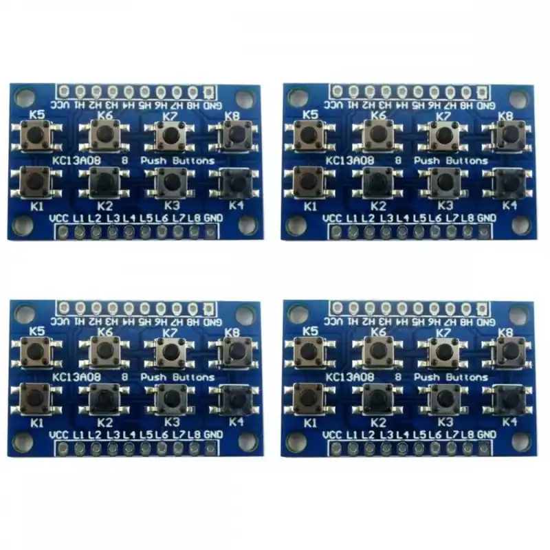 4Magas szintű Tű nélkül-8-gombos Magas szintű Nyomógomb 8 gombos Billentyűzet MCU IO Arduino-hoz STM32 Szuper akció