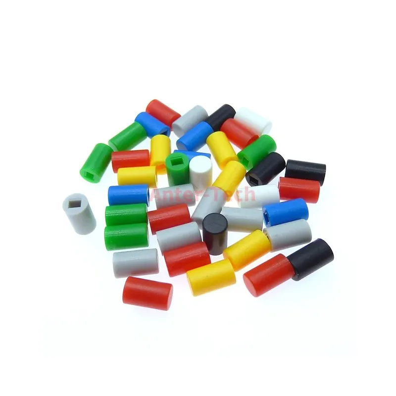 Csak ma Random színben-50db A04 Nyomógombos Kapcsoló kupak 10mm 5,8*5,8 7*7 8*8 8,5*8,5 Önzáró Kapcsoló gombhoz kupak Kapcsoló kupak